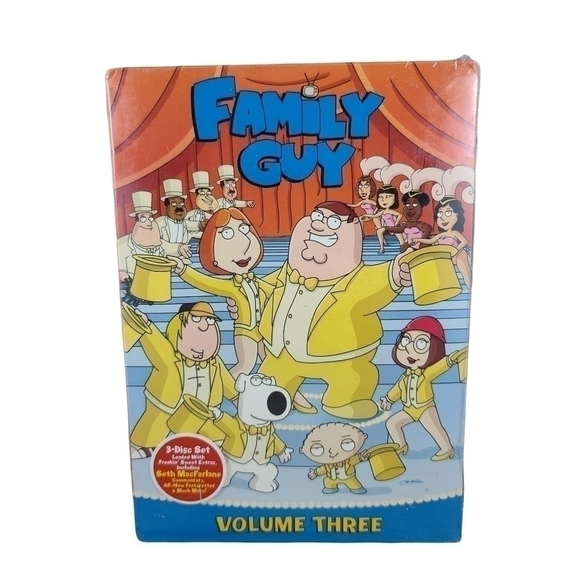 NEW SEALED Family Guy Volume Three 3 DVD Disc Set animation TV cartoon - Picture 1 of 4